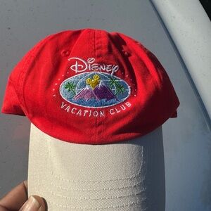 Disney Vacation Club Red and White Cap